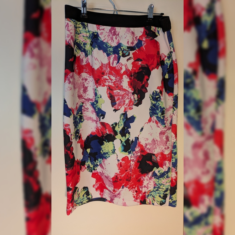 Milly Multicolor Floral Pencil Skirt